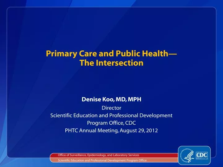 primary care and public health the intersection