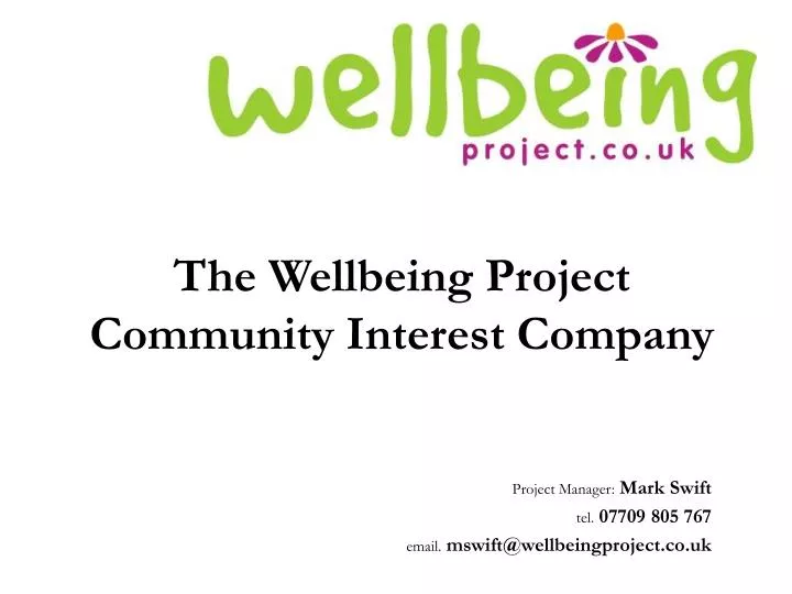 the wellbeing project community interest company