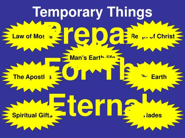 temporary things