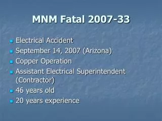 MNM Fatal 2007-33