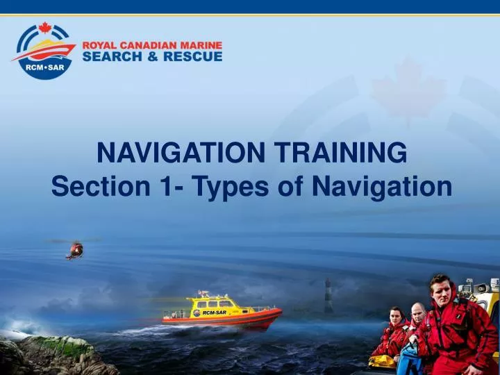 navigation training section 1 types of navigation