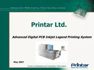 Advanced Digital PCB Inkjet Legend Printing System