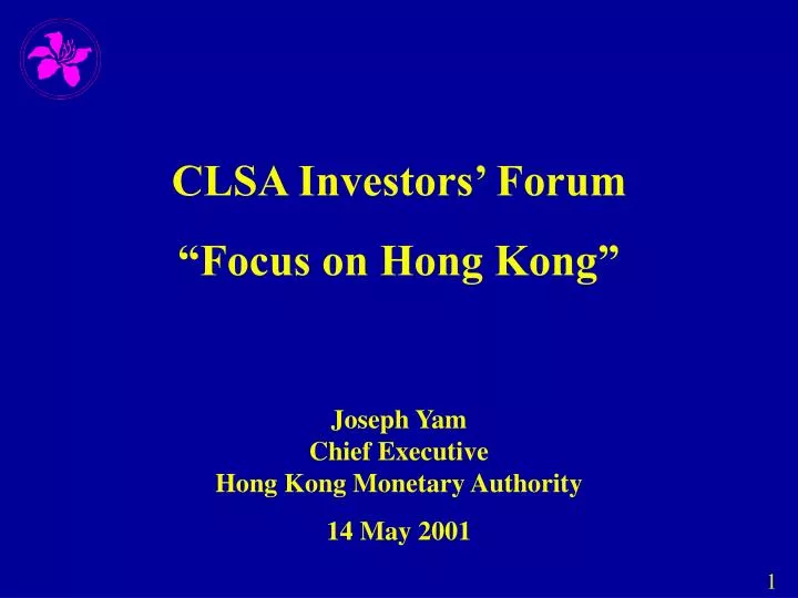 clsa investors forum focus on hong kong