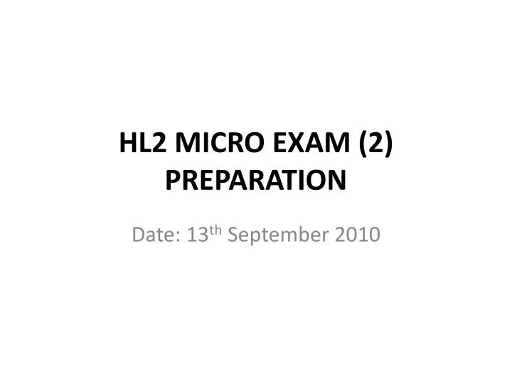 hl2 micro exam 2 preparation