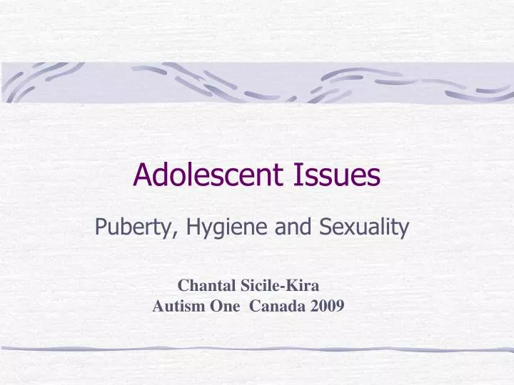 adolescent issues