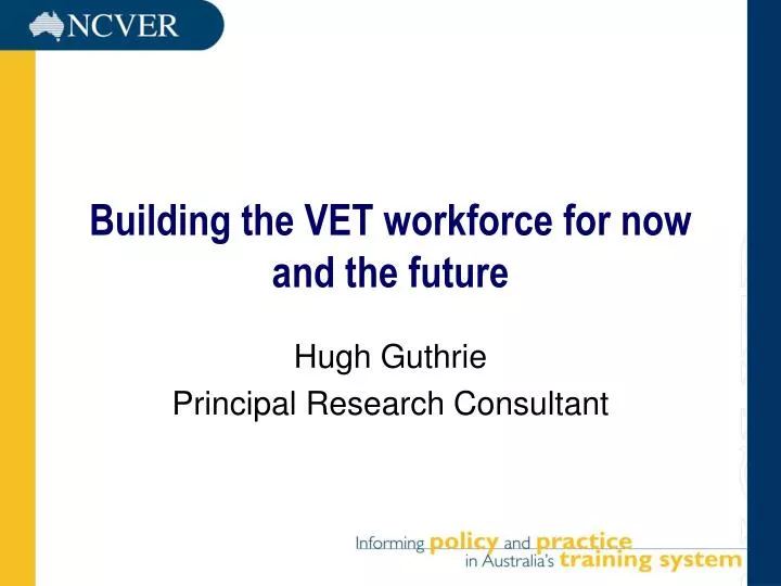 building the vet workforce for now and the future