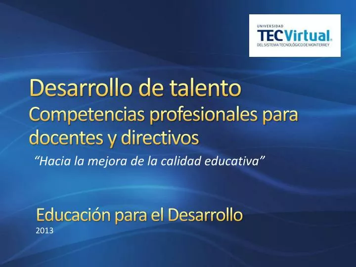 desarrollo de talento competencias profesionales para docentes y directivos