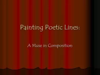 Painting Poetic Lines: