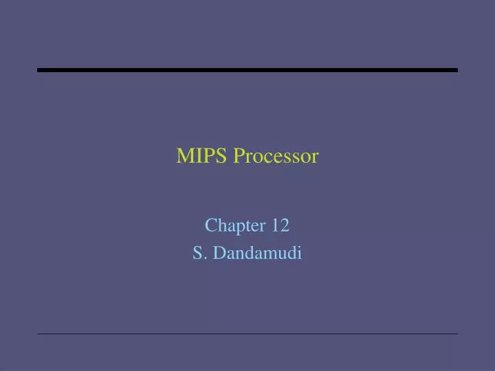 mips processor
