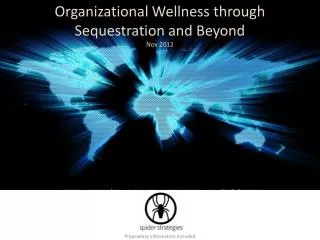 Organizational Wellness through Sequestration and Beyond Nov 2012