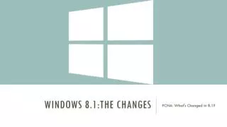 Windows 8.1:the changes