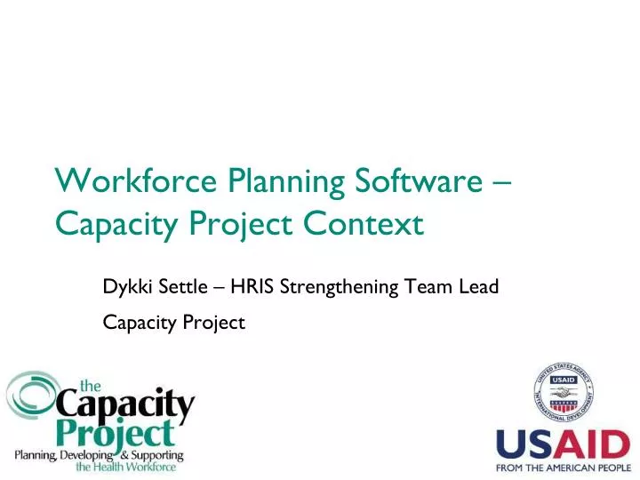 workforce planning software capacity project context