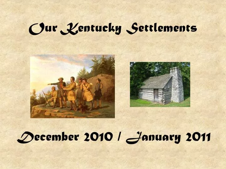 our kentucky settlements