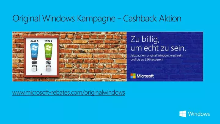 original windows kampagne cashback aktion