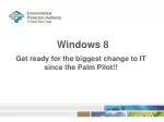 Embracing Windows 8: Transforming IT Infrastructure for Mobility and Efficiency - slide 1