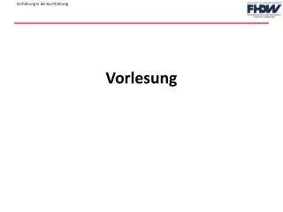 vorlesung