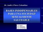BASES INDISPENSABLES PARA UNA SOCIEDAD SEXUALMENTE SALUDABLE - slide 1