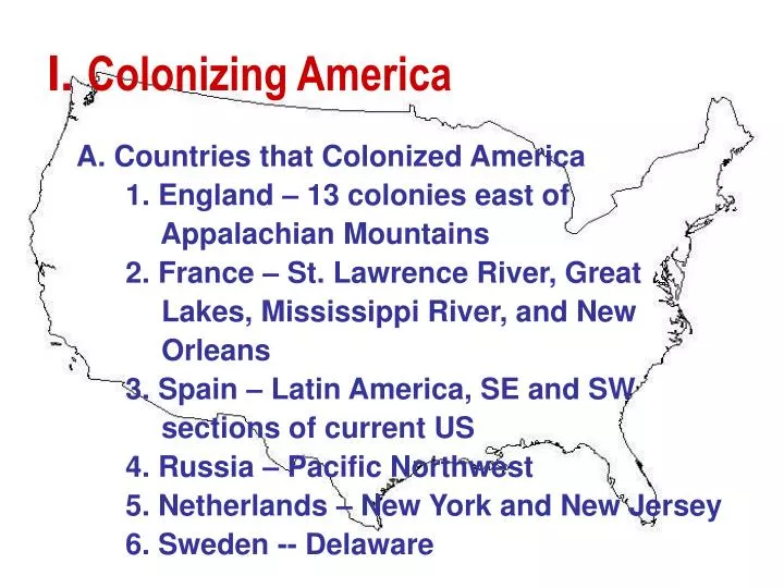 i colonizing america