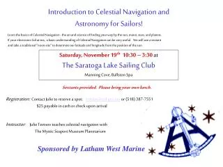 Introduction to Celestial Navigation and Astronomy for Sailors!