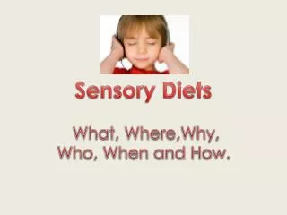 Sensory Diets