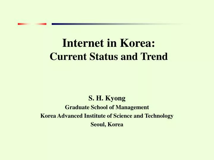 internet in korea current status and trend
