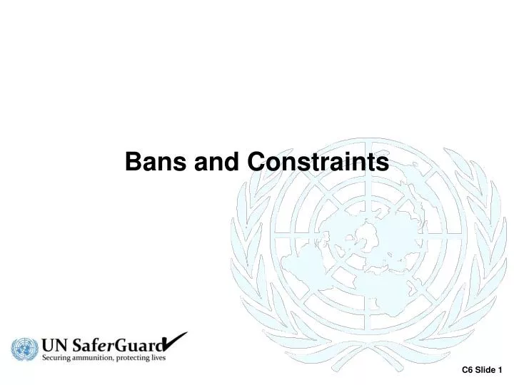bans and constraints