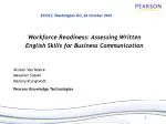 Workforce Readiness: Assessing Written English Skills for Business Communication - slide 1