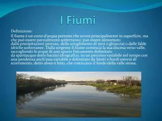 i fiumi