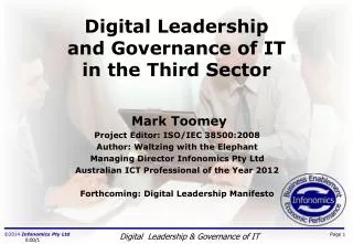 Digital Leadership and Governance of IT in the Third Sector