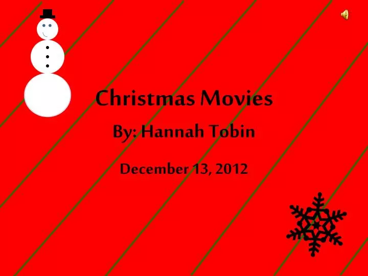 christmas movies by hannah tobin