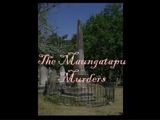 The Maungatapu Murders