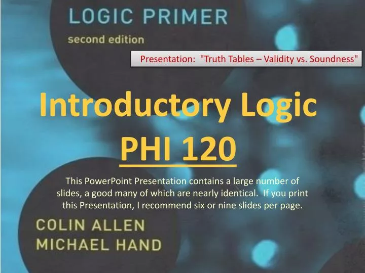 introductory logic phi 120