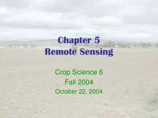 chapter 5 remote sensing