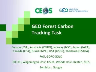 GEO Forest Carbon Tracking Task