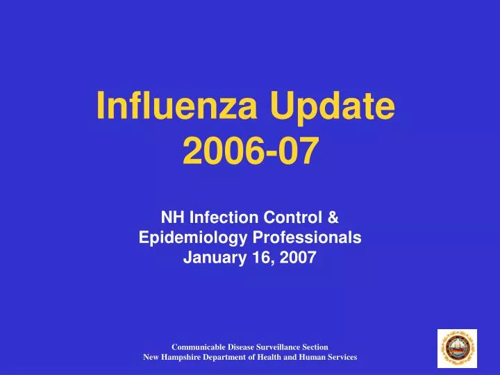 influenza update 2006 07