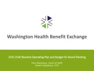 2015 Draft Baseline Operating Plan and Budget for Board Meeting
