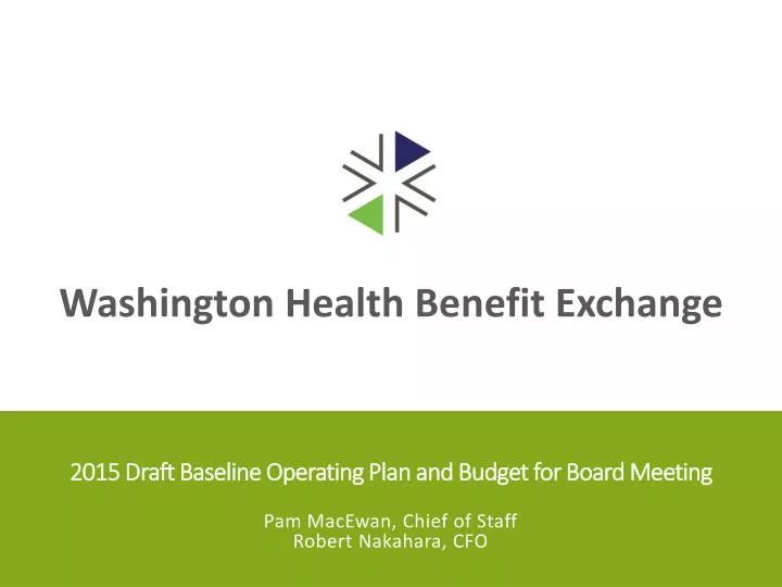 2015 draft baseline operating plan and budget for board meeting