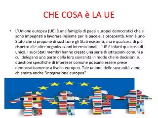 che cosa la ue