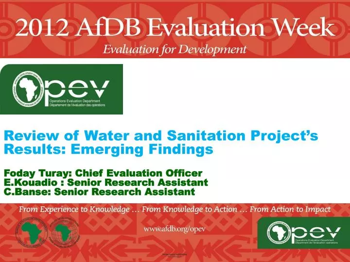 review of water and sanitation project s results emerging findings