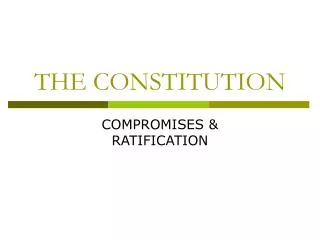 THE CONSTITUTION