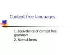 Context free languages - slide 1