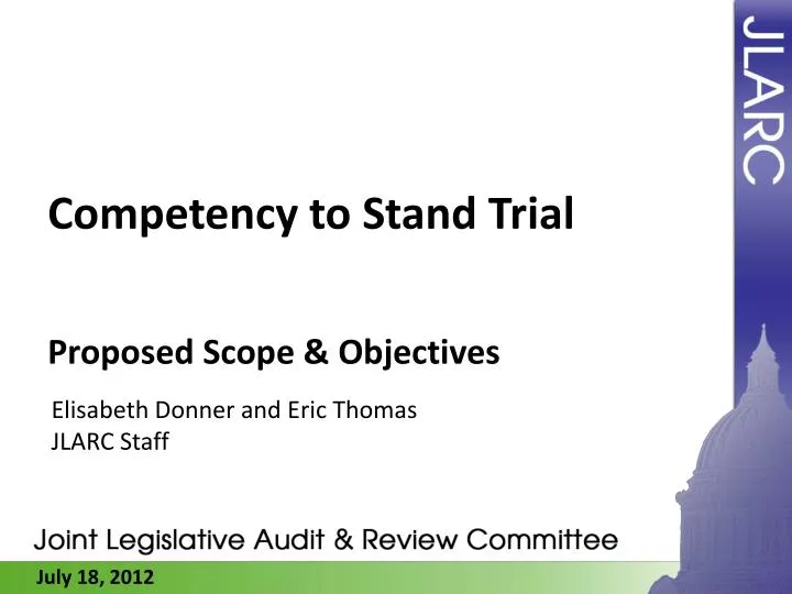 Ppt Competency To Stand Trial Powerpoint Presentation Free Download Id