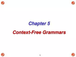 Chapter 5 Context-Free Grammars