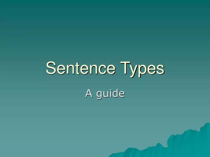 sentence types