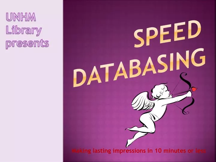 speed databasing