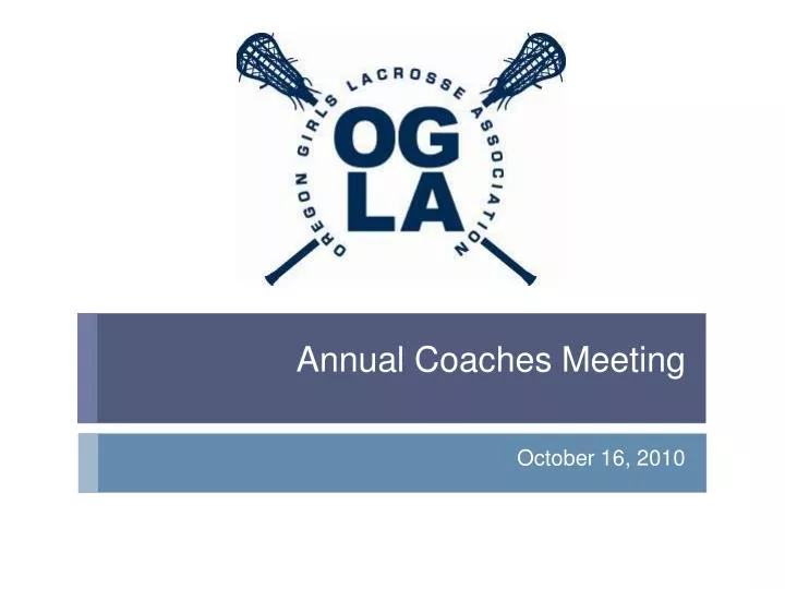 annual coaches meeting