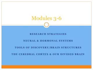 Modules 3-6