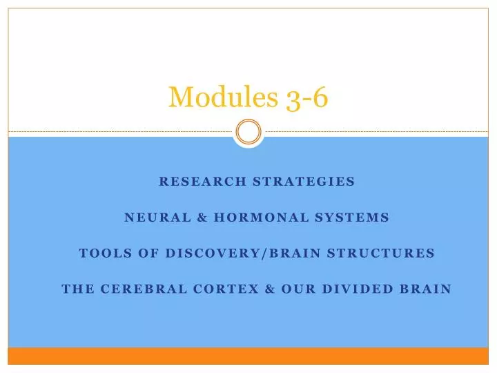 modules 3 6