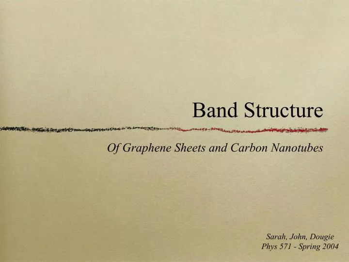 band structure