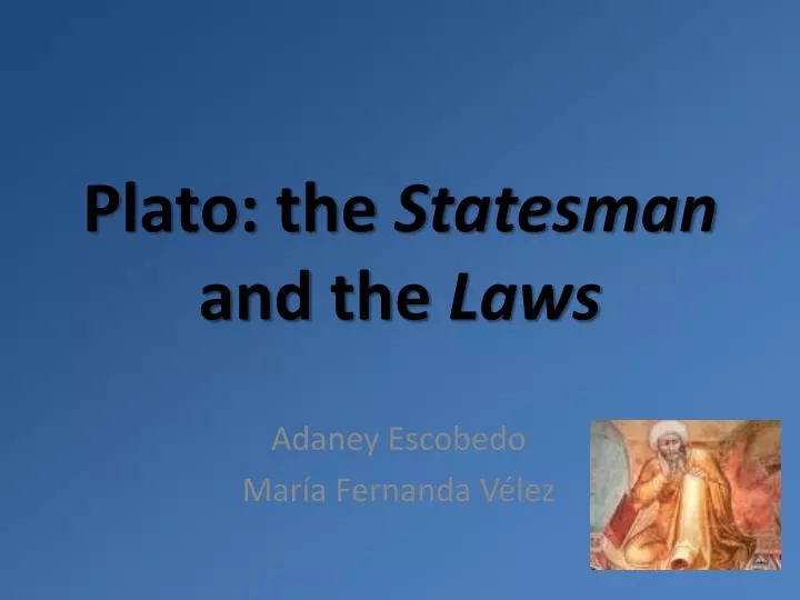 plato the statesman and the laws
